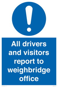 All drivers and visitors report to weighbridge office